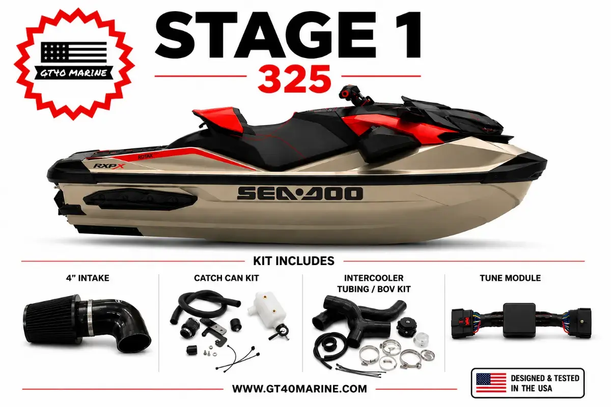 Sea-Doo 300 Stage 3+ Performance Kit with 17.5 PSI Supercharger Wheel